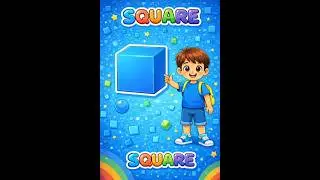 Learn Shapes for Kids &ndash; Square Shape 🟦 #kidslearning