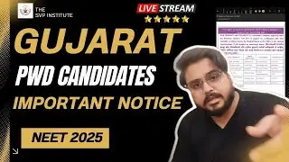 PwD Gujarat Candidates List Date & Institute Wise For  Verification Disability Certificate Neet 2025