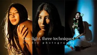 1 Flash, 3 techniques | Studio Photography Behind The Scenes Tutorial
