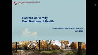 Harvard University Post Retirement Health