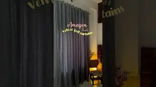 Velvet Foil Curtains🛋️🤍#amazon #amazonfinds #curtains #blackoutcurtains #amazonproducts #meesho