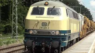 Durchfahrt 218 489-3 der Railsystem RP GmbH - Haste, 25.06.2022