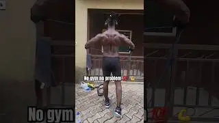 Motivational home workout with bands. #fitness #shoulder #back #workout #nigeria #fitnessmotivation