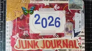 Design my junk journal front page with me / no talking 