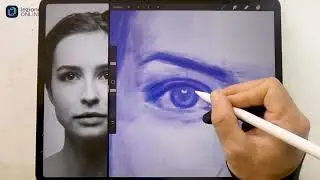 Corso di ritratto digitale su Procreate: impara a disegnare volti realistici