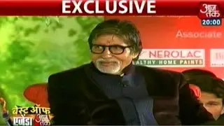 Best of Agenda Aaj Tak 2014: Interview with Amitabh Bachchan (PT-2)