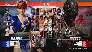 DOA6 Online Match Kasumi vs Raidou