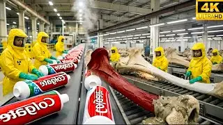 Inside the Toothpaste Factory - From AnimalBones to Toothpaste |Full Process