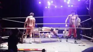GBG Wrestling table spot