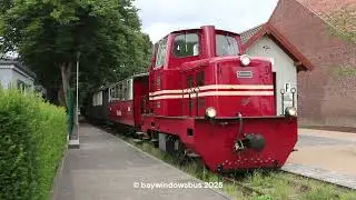 Kleinbahnmuseum Selfkantbahn Historische Dampfeisenbahn --- #Dieselzug birgden schierwaldenrath 2025