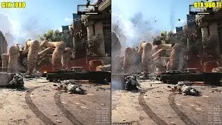 Gears Of War 4 GTX 1080 Vs GTX 980 TI 1440p Ultra Frame Rate Comparison