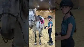 Simple way to check your stirrup length #horse #shorts #learning