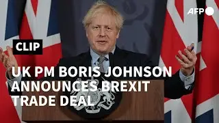 UK's Boris Johnson announces post-Brexit trade deal with EU | AFP