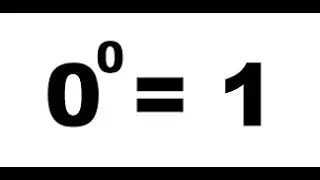 0⁰=1?