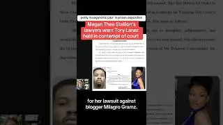 Megan Thee Stallion&rsquo;s Lawyers Wants Tory Lanez Held In. Contempt For Prison Deposition