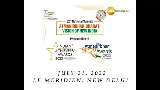 62nd National Summit - Atmanirbhar Bharat: Vision of New India