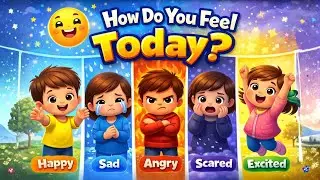 How Do You Feel Today? 😊 Emotions Song for Kids | Learn Feelings Through Music