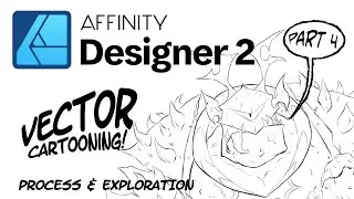 Affinity Designer 2 iPad - Mr. Ogre Returns (4) Inking Continued