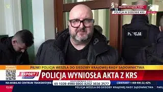 Siłowe wejście do KRS. Rozwiercają zamki! Policja jak pospolici włamywacze?