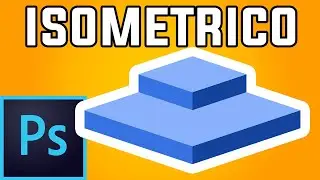Como hacer dibujos isometricos 3D con perspectiva en Adobe Photoshop usando la grilla o grid