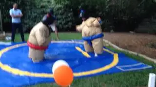 Sumo suit graduation party!