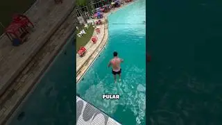 Ele pulou na piscina mais funda do mundo! #shors