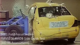 2001 Ford Focus Sedan FMVSS 214MDB Side Crash Test