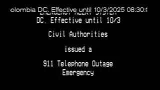 DC 911 Telephone Outage Emergency (requested by @kaitlinlewis8765)