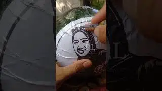 cara buat garnish semangka mudah , wajah wanita yang cantik #garnish #fyp #fypシ #fypage
