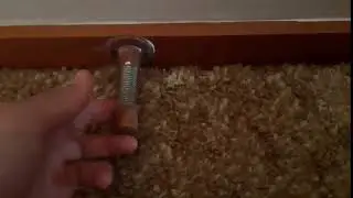 Spring door stop sound