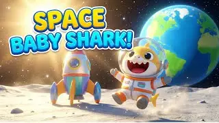 Baby Shark Space Adventure! 🚀 Do Do Do Do Do Do 🦈 Moon Walk Song