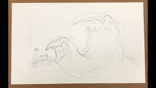 Speed Drawing of the Coronavirus Tsunami