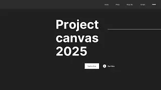 Project canvas - blank canvas 