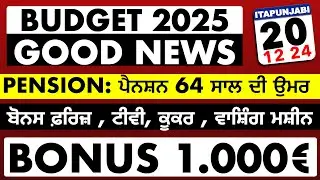 Budget Italy 2025 - Bonus 1.000&euro; - Bonus Sport  - Cuneo Fisclae - Italian News in Punjabi by Kulvir