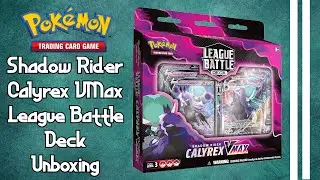 Pokemon: Shadow Rider Calyrex VMax League Battle Deck Unboxing