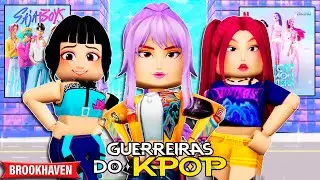 AS GUERREIRAS DO K-POP INVADIRAM BROOKHAVEN | Historinhas Brookhaven Roblox | Bibi e Lud