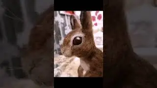 Needle felted a bunny