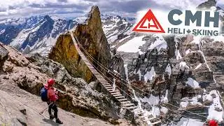 climbing the MT NIMBUS VIA FERRATA at CMH BOBBIE BURNS!