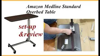 Amazon Medline Standard Adjustable Table | Unboxing | Step by step Assembly | Review #overbedtable