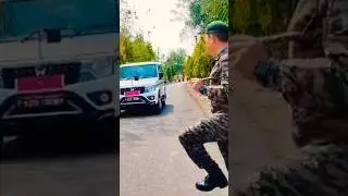 Indian army officer car entry || NCC army officer || army officer entry video