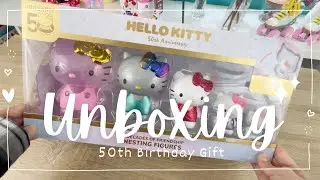 Unboxing: Hello Kitty 50th Anniversary Nesting Figures | Early Birthday Gift | ASMR No Talking