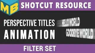 Shotcut Resources | How to use the Filter Set for my Perspective lines title