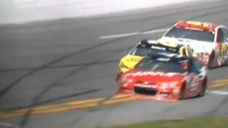 Stewart into the wall 2015 Daytona 500
