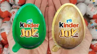 Satisfying Video | Unpacking Yummy Kinder Joy & Kinder Surprise Chocolate Eggs ASMR Candy Opening