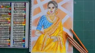 How to Draw Indian Bride Easy | Indian Woman Drawing | Girl Drawing