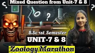 Zoology Marathon UNIT-07 & 8 Objective Question | B.Sc.1st Sem Maa Vindhyavasini University Mirzapur