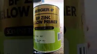 Berger Yellow oxide metal primer#bergerpaints #mixing #viral #trending