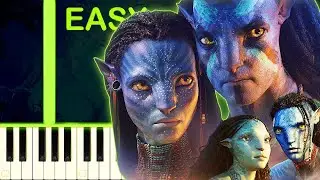 AVATAR 2 THE WAY OF WATER THEME - EASY Piano Tutorial