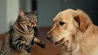 This Cat Keeps Framing the Dog&hellip; Until the Camera Catches Everything 😭🐱🐶