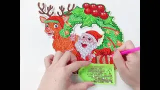 Crystal wreath DIY diamond painting crafts 23x23cm